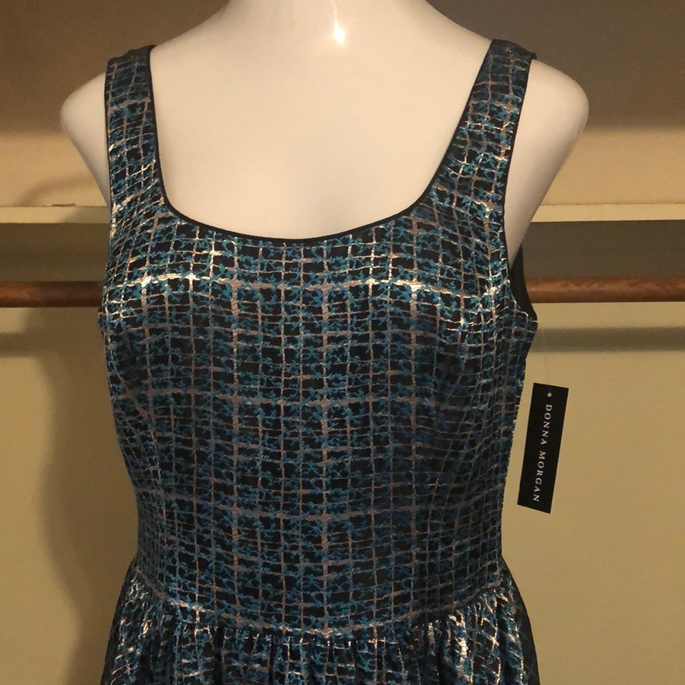 Metallic 50s Style Party Dress - Picture 2 of 3